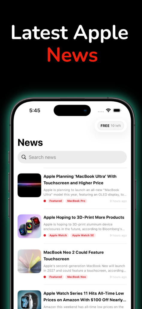 iRumors App Screenshot - Latest Apple News